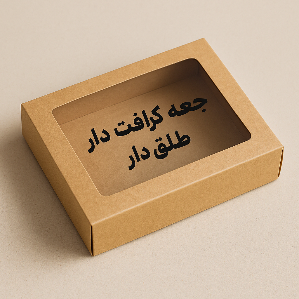 جعبه کرافت طلق‌دار با قیمت